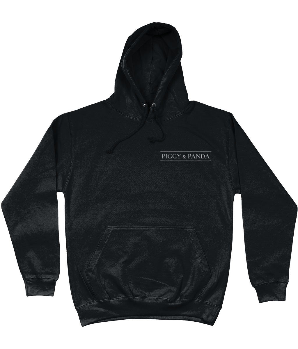 Embroidered AWDis College Hoodie White on Transparent