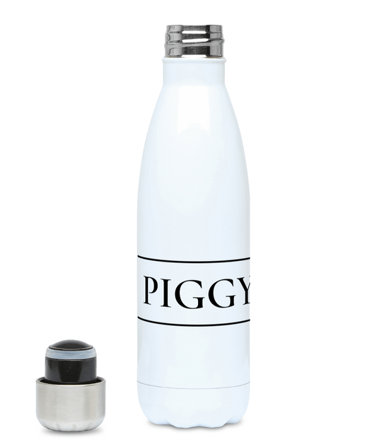 500ml Water Bottle Black on Transparent
