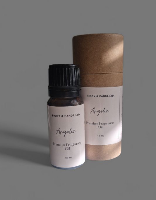 Angelic Premium Fragrance Oil, 10ml, for Candle Making, Soap Making, Diffusers and Bath Bombs